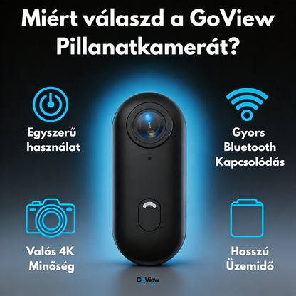 GoView - 4K Zseb Akciókamera