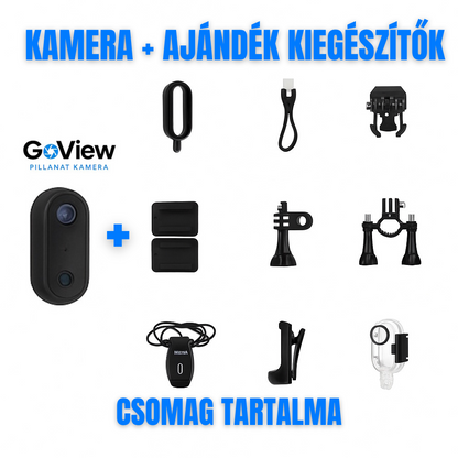 GoView - 4K Zseb Akciókamera